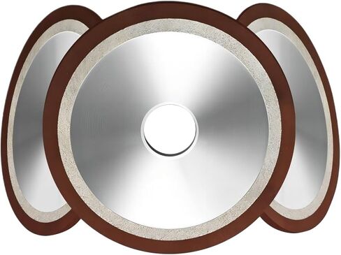 Saw Blade Grinding Resin Diamond Grinding Wheel Single Oblique Edge Resin Diamond Grinding Wheel for Tungsten Carbide Tools(D80mm x H16mm,320 grit) in Saudi Arabia