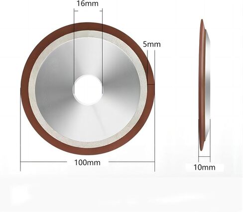 Saw Blade Grinding Resin Diamond Grinding Wheel Single Oblique Edge Resin Diamond Grinding Wheel for Tungsten Carbide Tools(D80mm x H16mm,320 grit) in Saudi Arabia