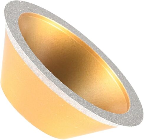 Brazed Diamond Grinding Wheel Flat Bowl Shaped Diamond Grinidng Wheel for Grinding(Orange,200 Grit) in Saudi Arabia