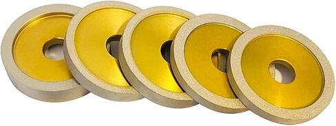 Brazed Diamond Grinding Wheel Flat Bowl Shaped Diamond Grinidng Wheel for Grinding(Orange,200 Grit) in Saudi Arabia