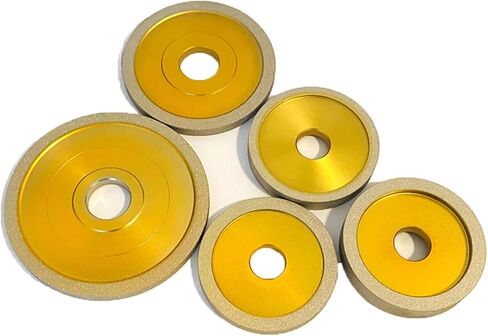 Brazed Diamond Grinding Wheel Flat Bowl Shaped Diamond Grinidng Wheel for Grinding(Orange,200 Grit) in Saudi Arabia