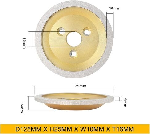 Brazed Diamond Grinding Wheel Flat Bowl Shaped Diamond Grinidng Wheel for Grinding(Orange,200 Grit) in Saudi Arabia