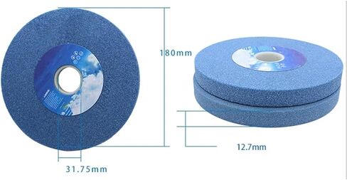 180mm Ceramic Grinding Wheel Resistant Disc Abrasive Disc Polishing Metal Stone 46# 60# 80# 100# 120#(60,180x6.4x31.75mm) in Saudi Arabia