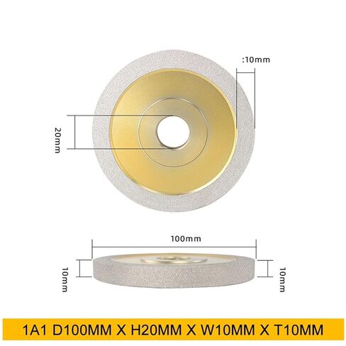 Vacuum Brazed Marble Granite Quartz Concave Diamond Abrasive Disc Bullnose Grinding Profile Wheel for Angle Gr(Brown,320 Grit) in Kuwait