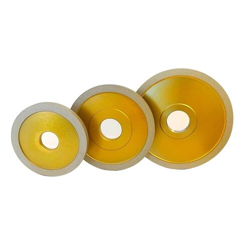 Vacuum Brazed Marble Granite Quartz Concave Diamond Abrasive Disc Bullnose Grinding Profile Wheel for Angle Gr(Brown,320 Grit) in Kuwait