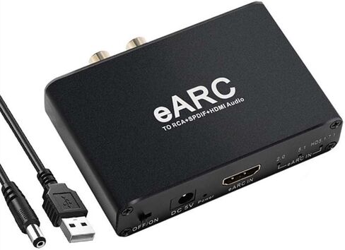 EARC/ARC Audio Extractor ، محول واجهة الوسائط المتعددة ، يدعم إخراج HDMI الحد الأقصى من القنوات HD5.1 و HD7.1 ، إخراج 3.5 مم ، لموسيقى المسرح المنزلي in Kuwait