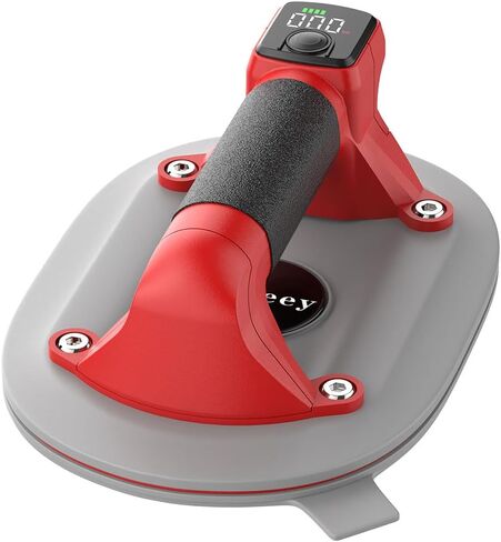 Suction Cups for Glass Lifting, LCD Display, Brushless Motors, 485 LBS Max Load, Heavy Duty Suction Cup Lifter with Batteries for Lifting Large Glass, Tile, Granite, Metal, Windshield, Black in Saudi Arabia