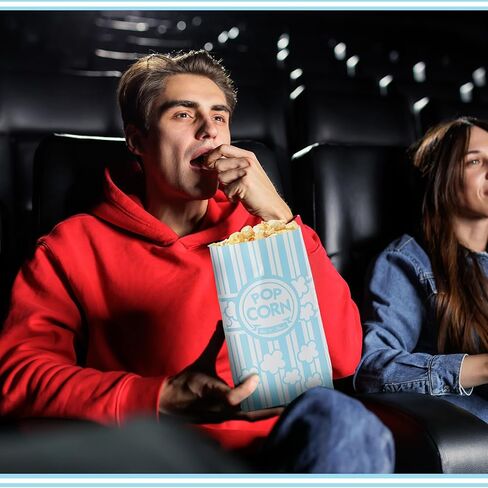 200 PCS Paper Popcorn Bags Bulk 2 Oz blud slat bottom bloys Red and White يمكن التخلص من الحاوية القابلة للتصرف في فيلم Night Night Bucket for Retro Movie Party Party Carnival Supplies (Red and White) in Saudi Arabia