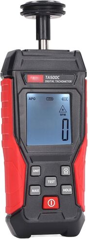 Hilitand Digital Tachometer Photo Tachometer Laser Tachometer RPM Tach LCD Rotation Meter Gauge Tester in Saudi Arabia