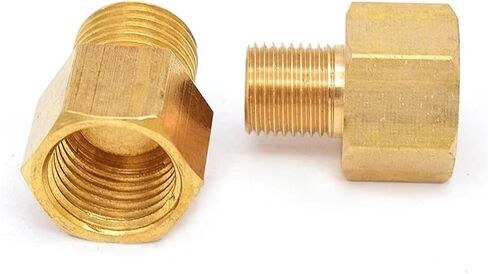 10pcs Male to Female Thread Hex Bushing Brass Pipe Connectors Brass Coupler Adapter Threaded Fitting 1/8" 1/4" 3/8" 1/2"(M02-F04) in Saudi Arabia