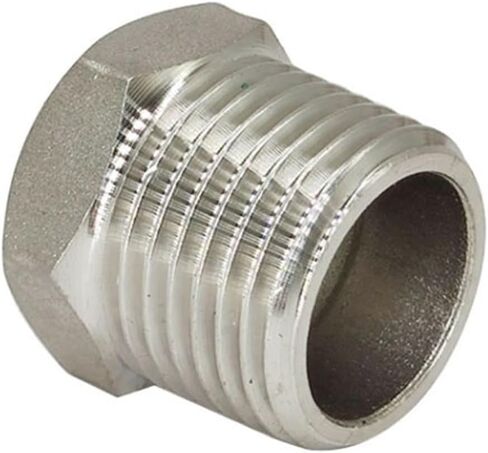 1pcs المخفضات جلبة ذكر x أنثى 1/8 "1/4" 1/2 "3/4" 1 "DN8 DN10 DN15 DN20 Thread 304 مقاوم للسباكة الفولاذ المقاوم للصدأ (DN20 إلى DN40) in Saudi Arabia