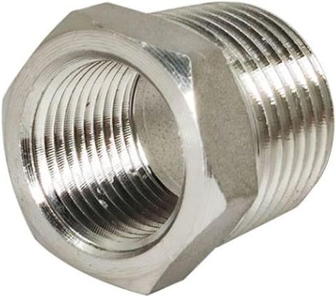 1pcs المخفضات جلبة ذكر x أنثى 1/8 "1/4" 1/2 "3/4" 1 "DN8 DN10 DN15 DN20 Thread 304 مقاوم للسباكة الفولاذ المقاوم للصدأ (DN20 إلى DN40) in Saudi Arabia