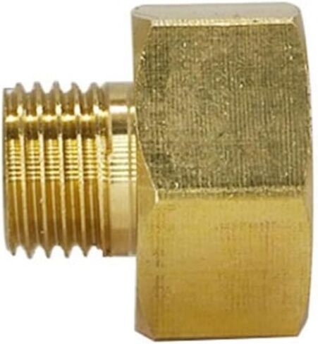 1PCS BRASS 1/8 "1/4" 3/8 "1/2" M14 M20 Male to Female Threading hexagonal hexagonal تقليل أنابيب غاز محول محول (3) in Kuwait