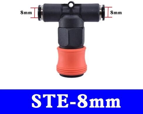 1PCS C Type Quick Connector Plastic Steel Pneumatic High Pressure Coupling 6mm 8mm 10mm 12mm PU Tube Air Pipe Gas Pump Compressor(STE-8mm) in Saudi Arabia