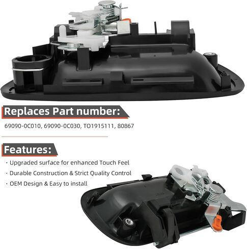DEAL AUTO ELECTRIC PARTS Rear Truck Bed Tailgate Handle Latch w/Key Hole Replacement Kit, Compatible with 2000-2006 Toyota Tundra, Chrome, Replaces# 69090-0C010, 69090-0C030 in Saudi Arabia