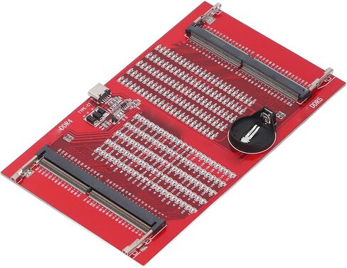 بطاقة اختبار ذاكرة RAM DDR4 DDR5 2 في 1 محلل تشخيص الفتحة للكمبيوتر المحمول مع ضوء LED أحمر in Kuwait