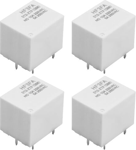 4pcs HF3FA 012-ZTF ترحيل الطاقة الصغير 5Pin Relay DC 12V 10A 250V مناسب لنظام السلامة الصناعية للتشغيل الأتمتة المنزلية in Saudi Arabia