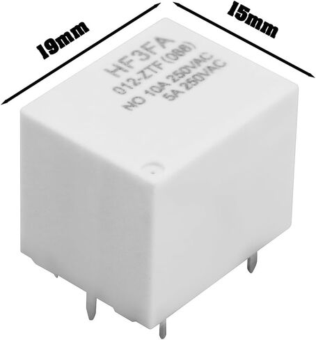 4pcs HF3FA 012-ZTF ترحيل الطاقة الصغير 5Pin Relay DC 12V 10A 250V مناسب لنظام السلامة الصناعية للتشغيل الأتمتة المنزلية in Saudi Arabia