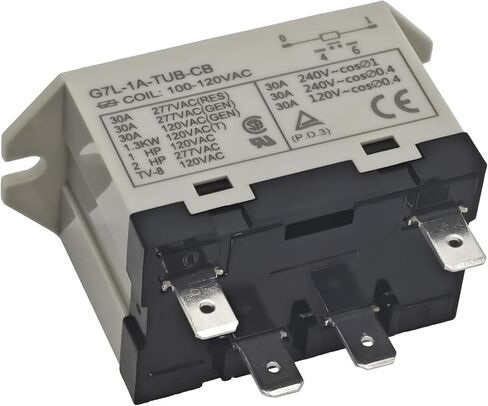 G7L-1A-TUB-CB-AC100/120 General Purpose Relay, 30A 250V SPST-NO, UL Class B Insulation, QuickConnect Terminal in Saudi Arabia