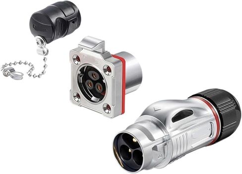 Four-hole flange metal BD24 waterproof male and female aviation 2-24 core outdoor LED line industrial power supply quick connector(24 core) in Saudi Arabia