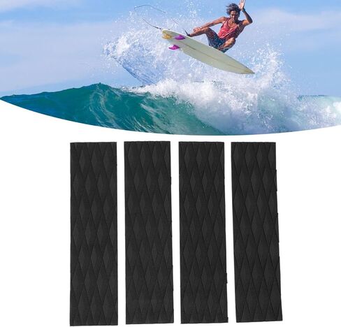 4Pcs Surfboard Deck Traction Pads,Surfing Front Traction Anti Slip Pad,Premium Surfboard Traction Pad,Maximum Grip,for Skimboards Kayak Fish Board in Saudi Arabia