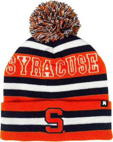 Official Collegiate Knit Beanie with Pom - Block Stripes Collection in Kuwait