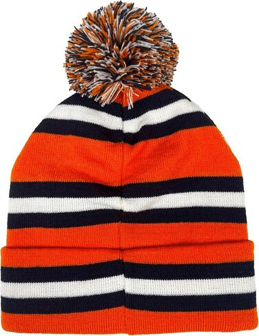 Official Collegiate Knit Beanie with Pom - Block Stripes Collection in Kuwait