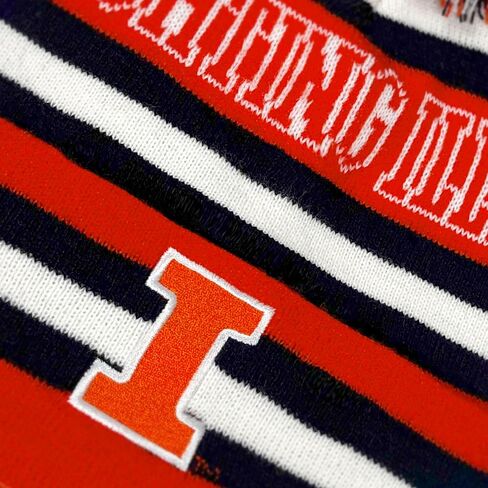 Official Collegiate Knit Beanie with Pom - Block Stripes Collection in Kuwait