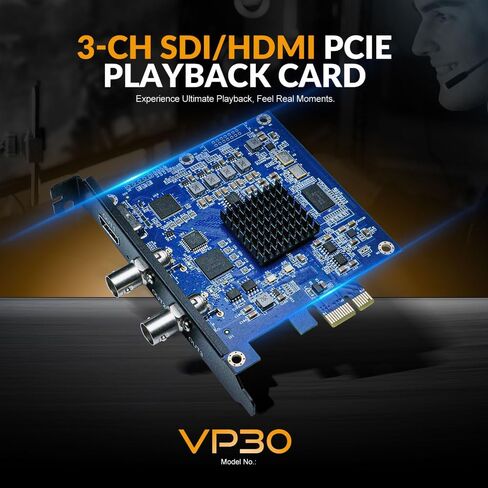 Avmatrix VP51 5-Ch SDI PCIE CATTURE-3G-SDI I/O ، 1080P60 ، WIN/LINUX ، 24 H ، دعم SDK ، البث المباشر/مؤتمر الفيديو in Kuwait