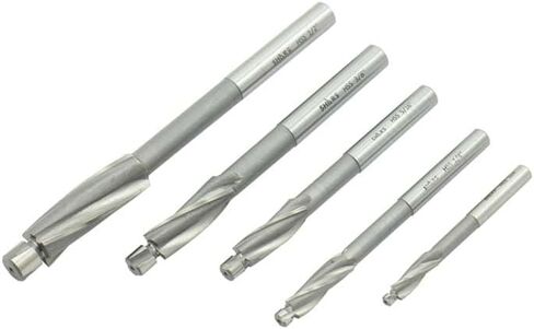 Shars 5 PCS #10 ، 1/4 ، 5/16 ، 3/8 ، 1/2 "HSS Counterbore Set 3 Flutes Straight Shank New 404-9296 #) in Saudi Arabia