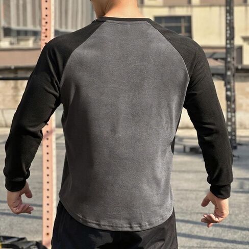 قمصان طويلة الأكمام للرجال تجريب تشغيل قميص رياضي سريع جاف جاف جاري الجفاف tshirt خفيفة الوزن 50+ المشي لمسافات طويلة الصيد in Kuwait