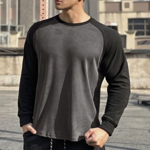 قمصان طويلة الأكمام للرجال تجريب تشغيل قميص رياضي سريع جاف جاف جاري الجفاف tshirt خفيفة الوزن 50+ المشي لمسافات طويلة الصيد in Kuwait