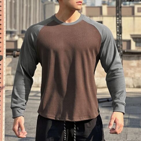 قمصان طويلة الأكمام للرجال تجريب تشغيل قميص رياضي سريع جاف جاف جاري الجفاف tshirt خفيفة الوزن 50+ المشي لمسافات طويلة الصيد in Kuwait