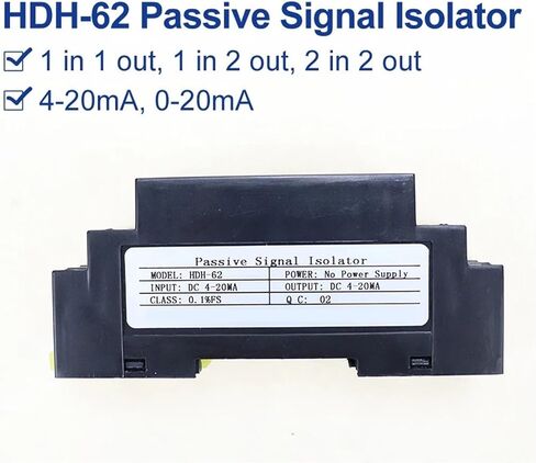 HDH-62 عزل الإشارة السلبي 4-20MA وحدة الموزع الحالي 1 في 1 OUT 2 في 2 OUT 0-20MA قناة (1 في 2 OUT ، 4-20MA INPUT_0-20MA OUTPUT) in Saudi Arabia