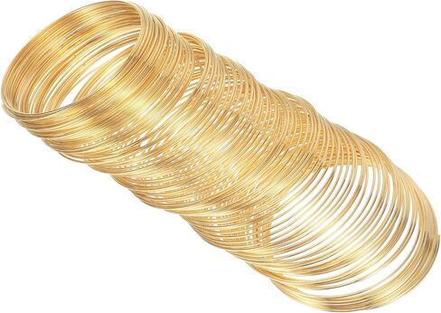 PATIKIL 100 حلقات سلك الذاكرة ، 2pcs 1mm 18 مقياس المجوهرات السلك الحرفي سلك الذاكرة السلك الصلب للمجوهرات صنع الأساور الدينية DIY ، الأسود in Kuwait