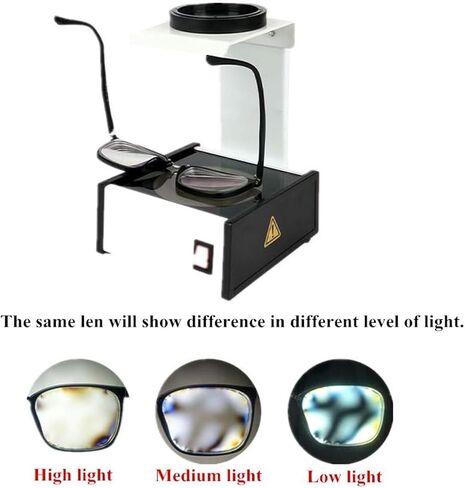 Lens Stress Tester Machine Optical Polariscope Lens Multifocal Testing Strain Meter Gauge Testers for Optical Lenses, Polarizers, Glasses in Saudi Arabia