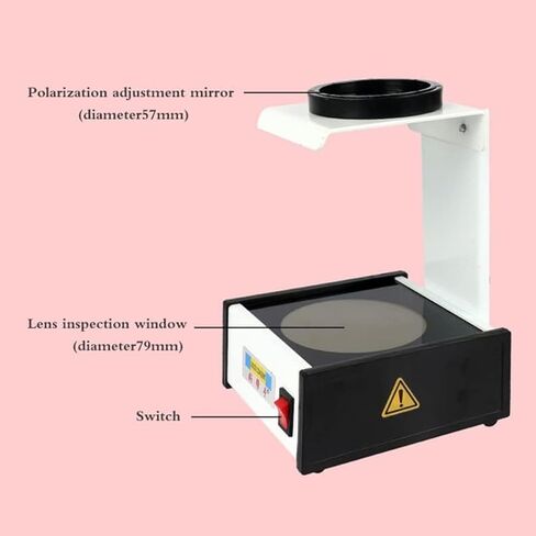 Lens Stress Tester Machine Optical Polariscope Lens Multifocal Testing Strain Meter Gauge Testers for Optical Lenses, Polarizers, Glasses in Saudi Arabia