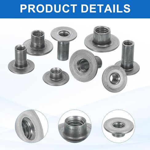 Meccanixity 16pcs 1/4 "-20 × 10 مم BRAD ثقب TEE CORBON CORBON in Saudi Arabia