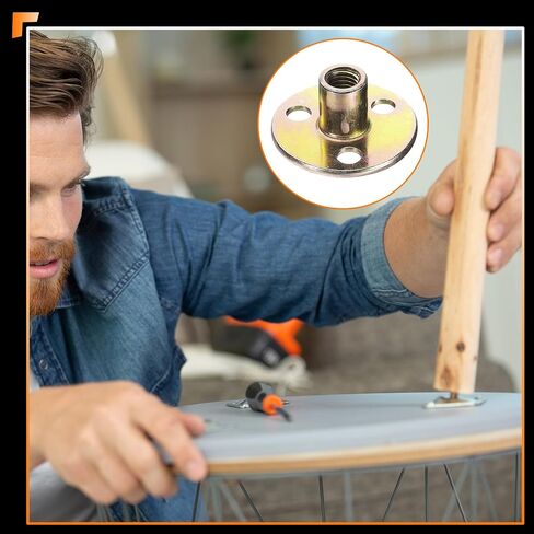 UXCELL 8PCS M8 T-NUTS ، TEE BRAD HOLE TEE BELD مطلي بالزنك مع مسامير ، مصوّع لحام مستدير من 3 حفرة 12.7 مم من خلال شفة ثقب إدراج صحن الخيط الإناث ، متعدد الألوان ، متعدد الألوان in Saudi Arabia
