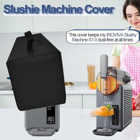 غطاء لـ Inoviva Frozen Drink & Slushie Machine ، غطاء آلة slushie متوافقة مع آلة inoviva slushy للمنزل S1.0 68 أونصة ، علبة غطاء ثقيلة مقاومة للماء مع مقبض in Kuwait