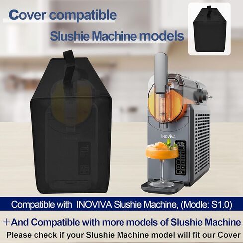 غطاء لـ Inoviva Frozen Drink & Slushie Machine ، غطاء آلة slushie متوافقة مع آلة inoviva slushy للمنزل S1.0 68 أونصة ، علبة غطاء ثقيلة مقاومة للماء مع مقبض in Kuwait