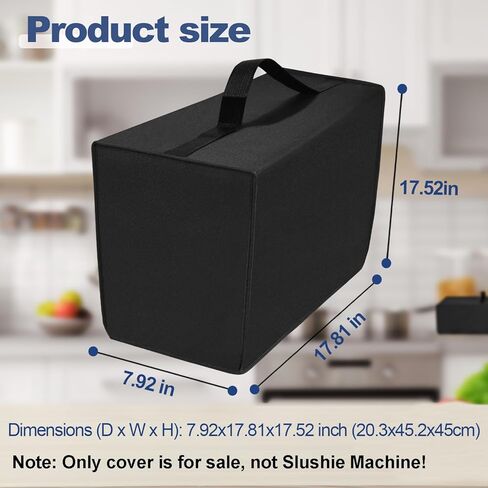 غطاء لـ Inoviva Frozen Drink & Slushie Machine ، غطاء آلة slushie متوافقة مع آلة inoviva slushy للمنزل S1.0 68 أونصة ، علبة غطاء ثقيلة مقاومة للماء مع مقبض in Kuwait