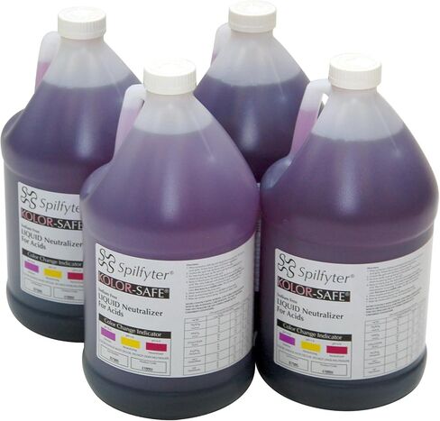 Spilfyter 410004 Specialty Spill Control Liquid Acid Neutralizer, 4 Liter Bottle, Case of 4 in Saudi Arabia