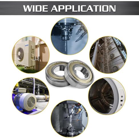 BBMB 6206-RS SEAL RUBBER SEAL DEEP DEED BLOUS ، P5 الدقة العالية وأداء عزم الدوران القوي ، محامل الصلب كروم 30x62x16 مم (2Pack) in Saudi Arabia