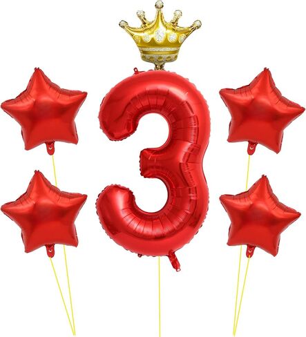 40 Inch 11th Number Balloon,Red and Blue Balloons,Cartoon Theme Star and Foil Balloon for Kids Birthday Party Decorations,Anniversary (Red and Blue-11) in Saudi Arabia