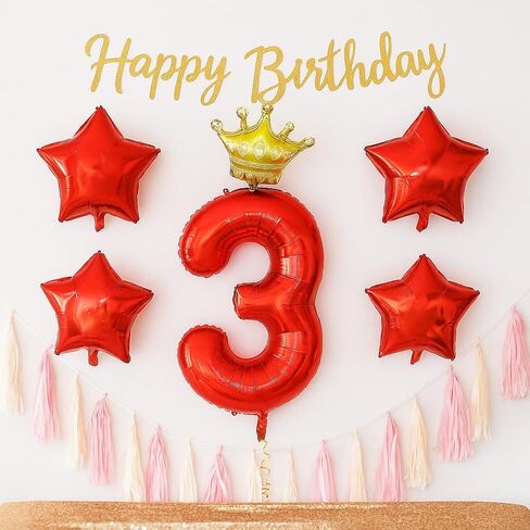 40 Inch 11th Number Balloon,Red and Blue Balloons,Cartoon Theme Star and Foil Balloon for Kids Birthday Party Decorations,Anniversary (Red and Blue-11) in Saudi Arabia