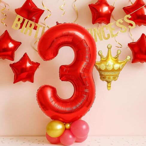 40 Inch 11th Number Balloon,Red and Blue Balloons,Cartoon Theme Star and Foil Balloon for Kids Birthday Party Decorations,Anniversary (Red and Blue-11) in Saudi Arabia