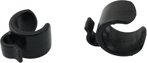 TAODAN 20/25mm Plastic Tripod Microphone Stand Cable Clip (10pcs) - Black in Saudi Arabia