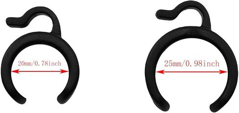TAODAN 20/25mm Plastic Tripod Microphone Stand Cable Clip (10pcs) - Black in Saudi Arabia