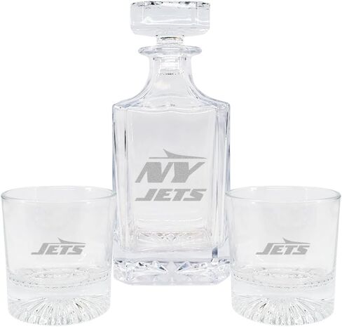 The Memory Company | Licensed NFL 27oz & 12oz Etched Team Logo Decanter Set in Saudi Arabia